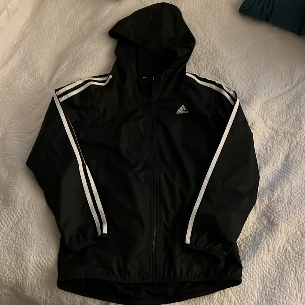 NWT Adidas Girls Windbreaker sz 14